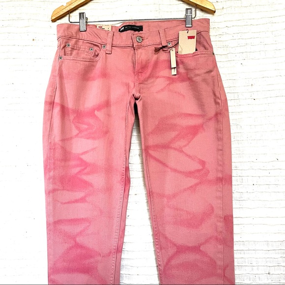 NWT Levi’s 524 Wavy Tye Dye Low Rise Jeans - Picture 3 of 10